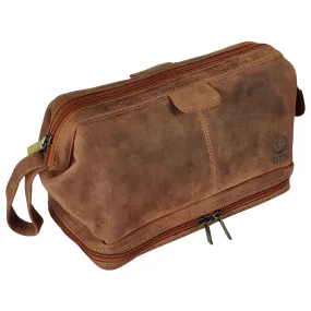 Megan Leather Travel Cosmetic Bag