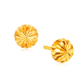 916 Gold Dainty Domes Earrings