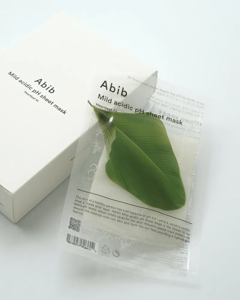 Abib Mild Acidic pH Sheet Mask #Heartleaf Fit