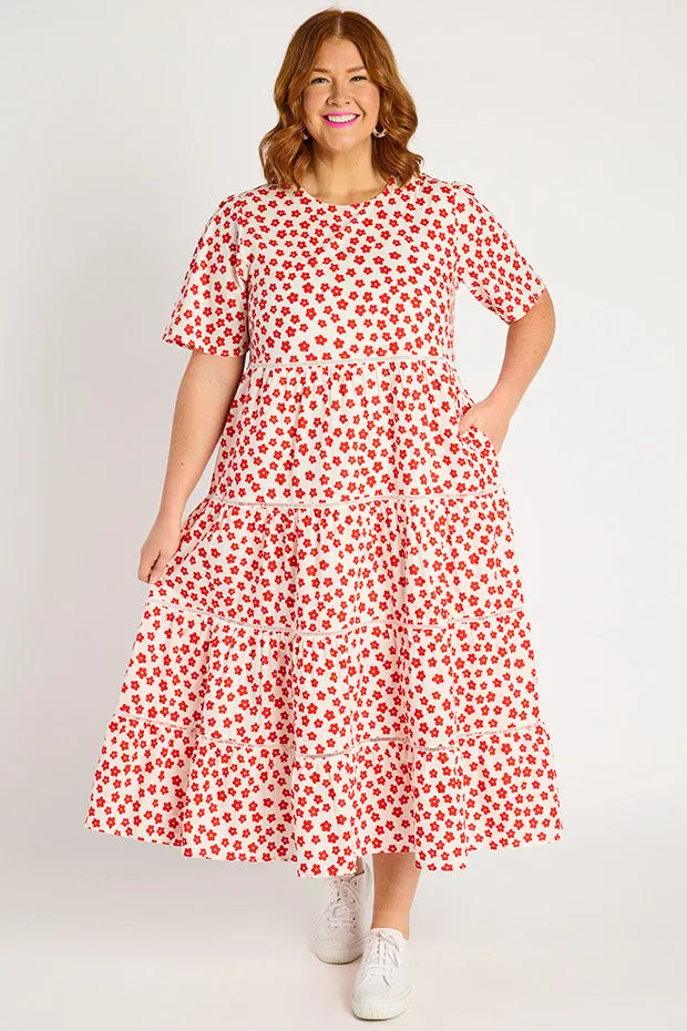 Aurelia White Sweet Daisy Dress