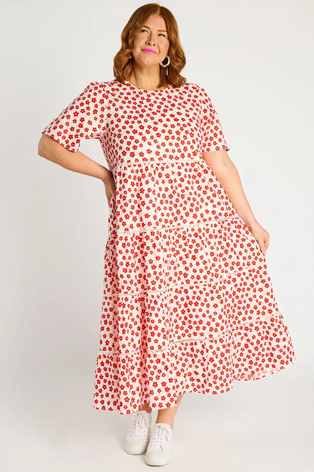 Aurelia White Sweet Daisy Dress