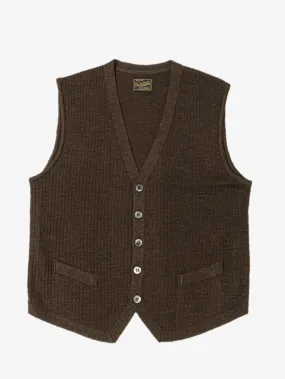 Belafonte Ragtime Clothing, Knit Vest, Brown Mix