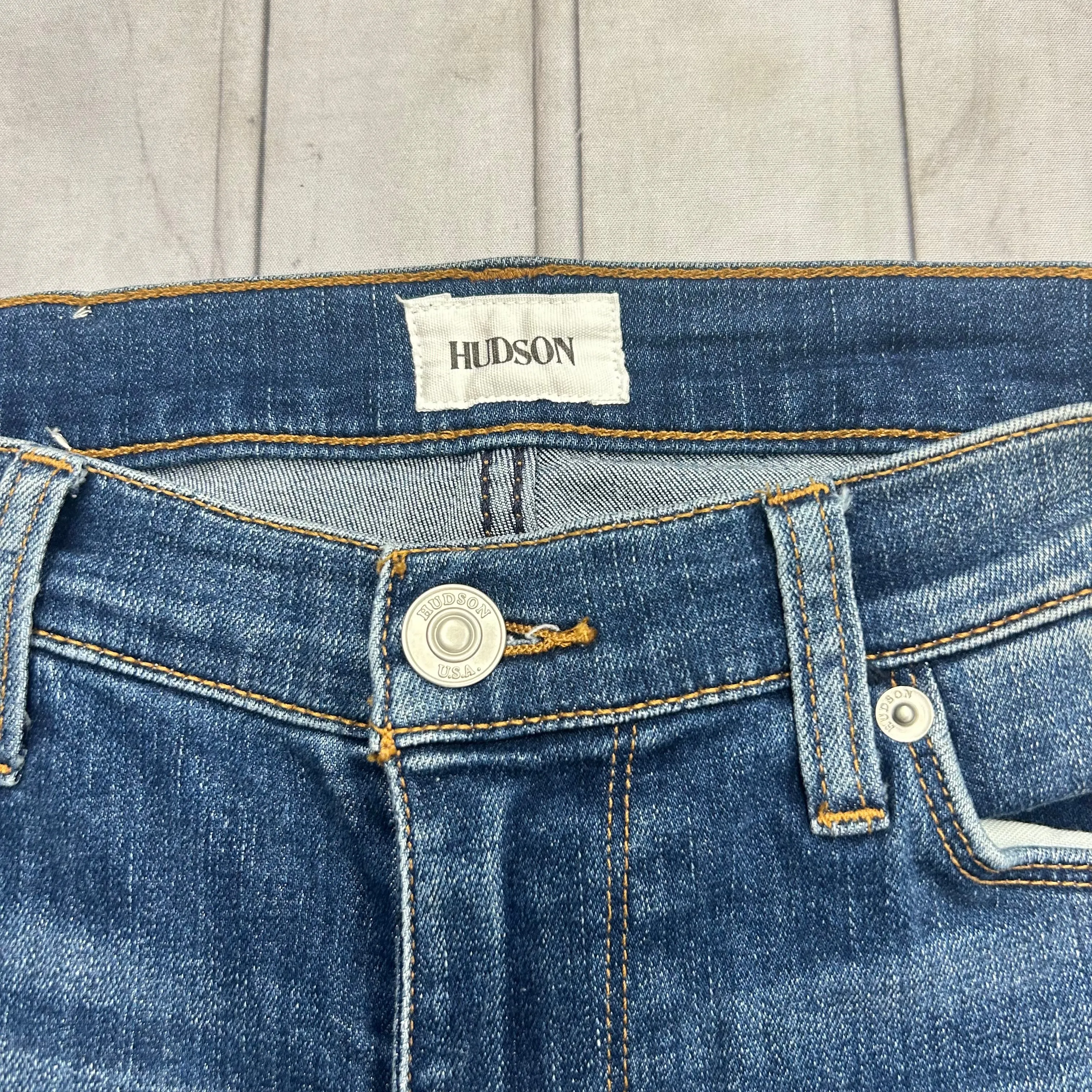 Blue Denim Jeans Designer By Hudson, Size: 2