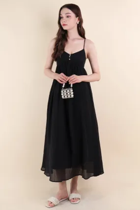 EMERSON CREPE MAXI IN BLACK