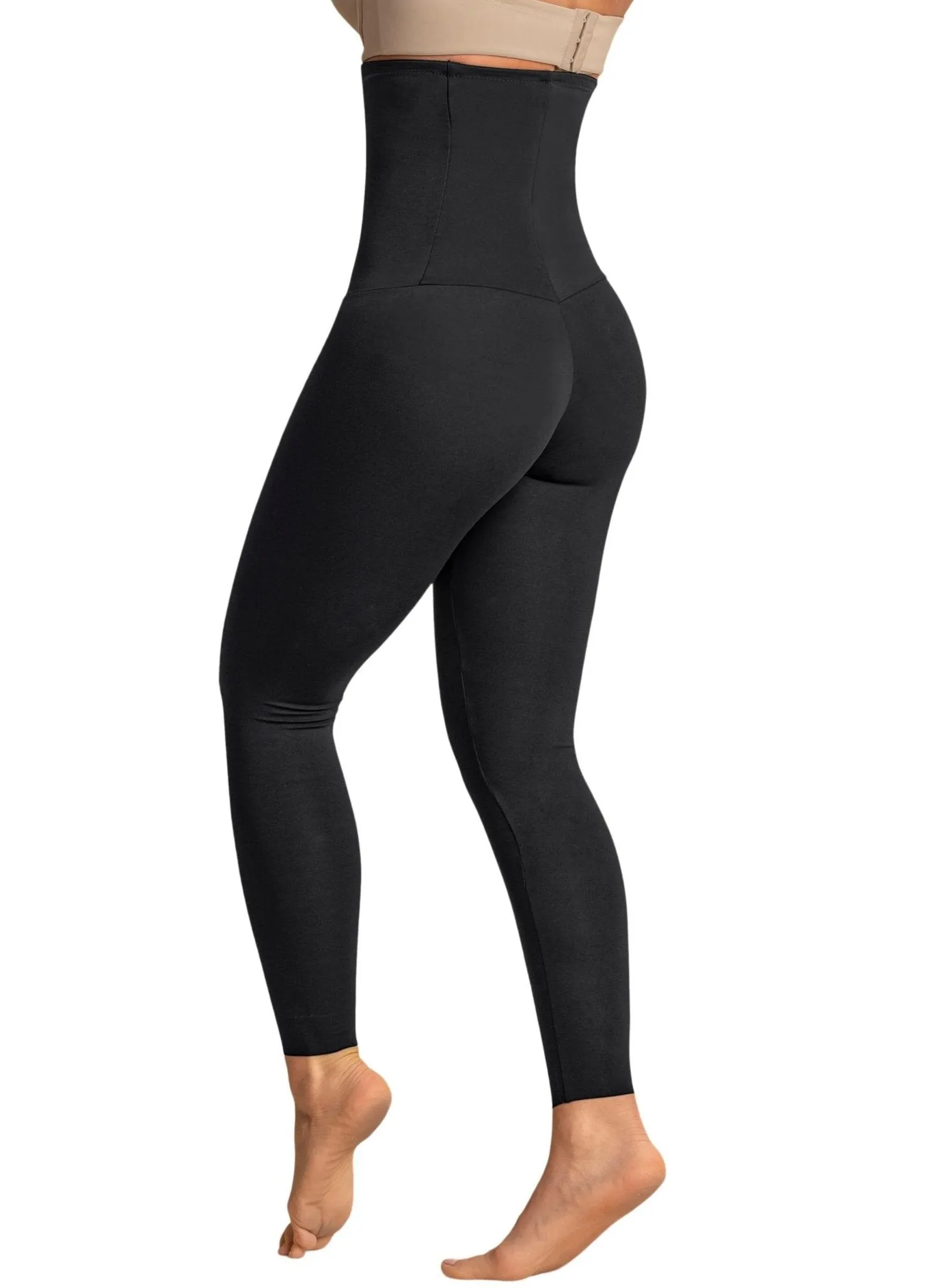 Extra High Waisted Firm Compression Legging - Black