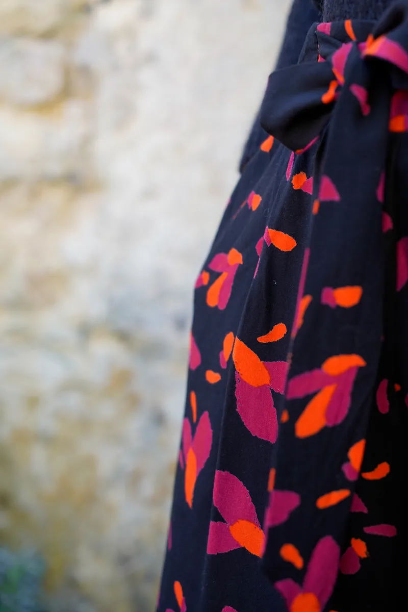 Églantine & Zoé - Petali Black Liquorish ECOVERO™ Viscose Twill Fabric