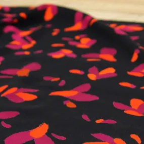 Églantine & Zoé - Petali Black Liquorish ECOVERO™ Viscose Twill Fabric