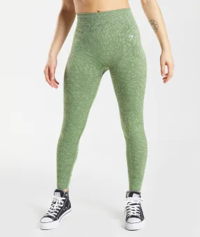 Gymshark Adapt Animal Seamless Leggings -  Wild | Iguana Green