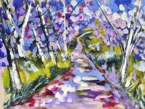 Lilac burst  Jacaranda - art print