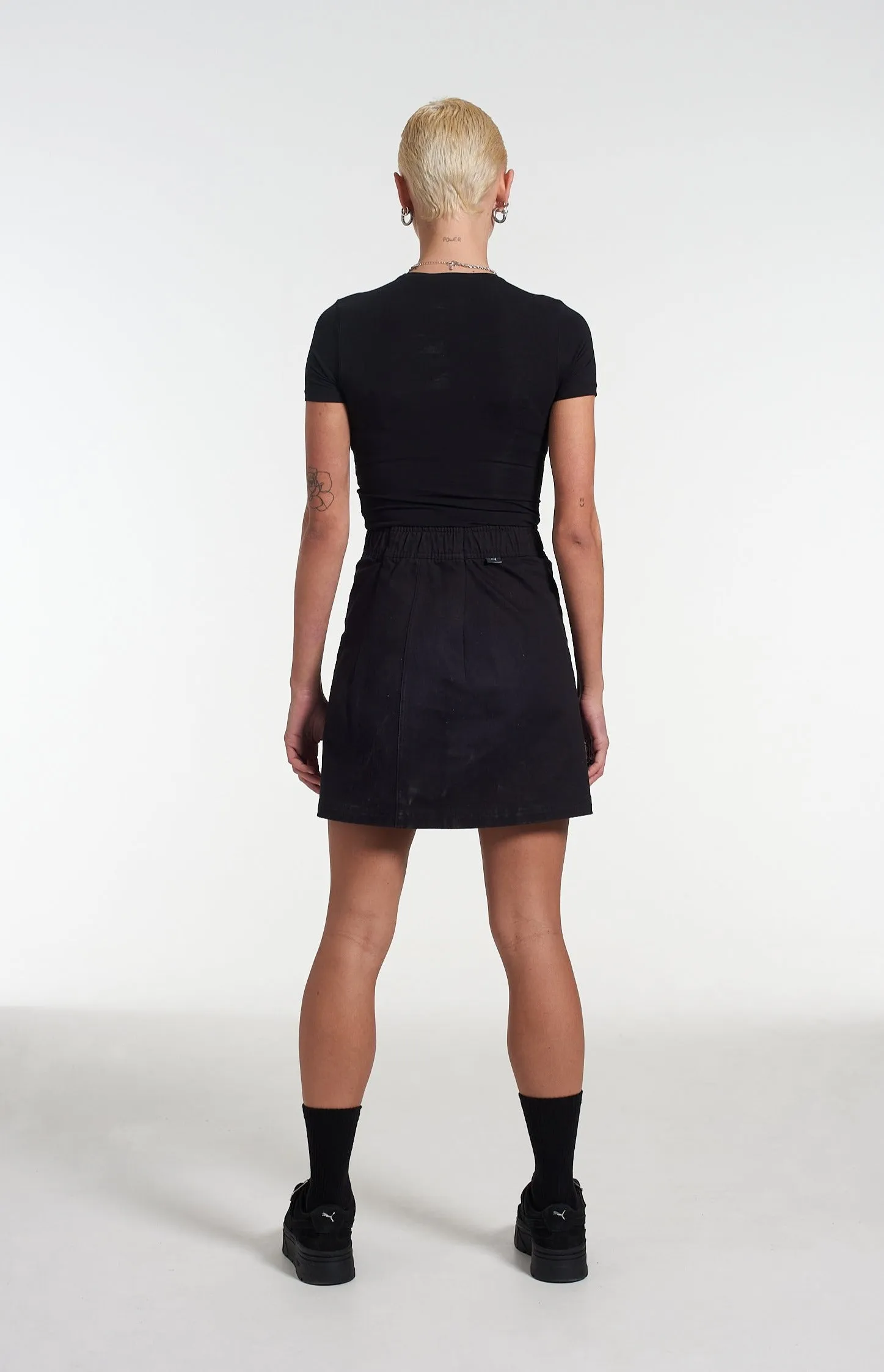 PUMA x The Ragged Priest Black Twill Skirt