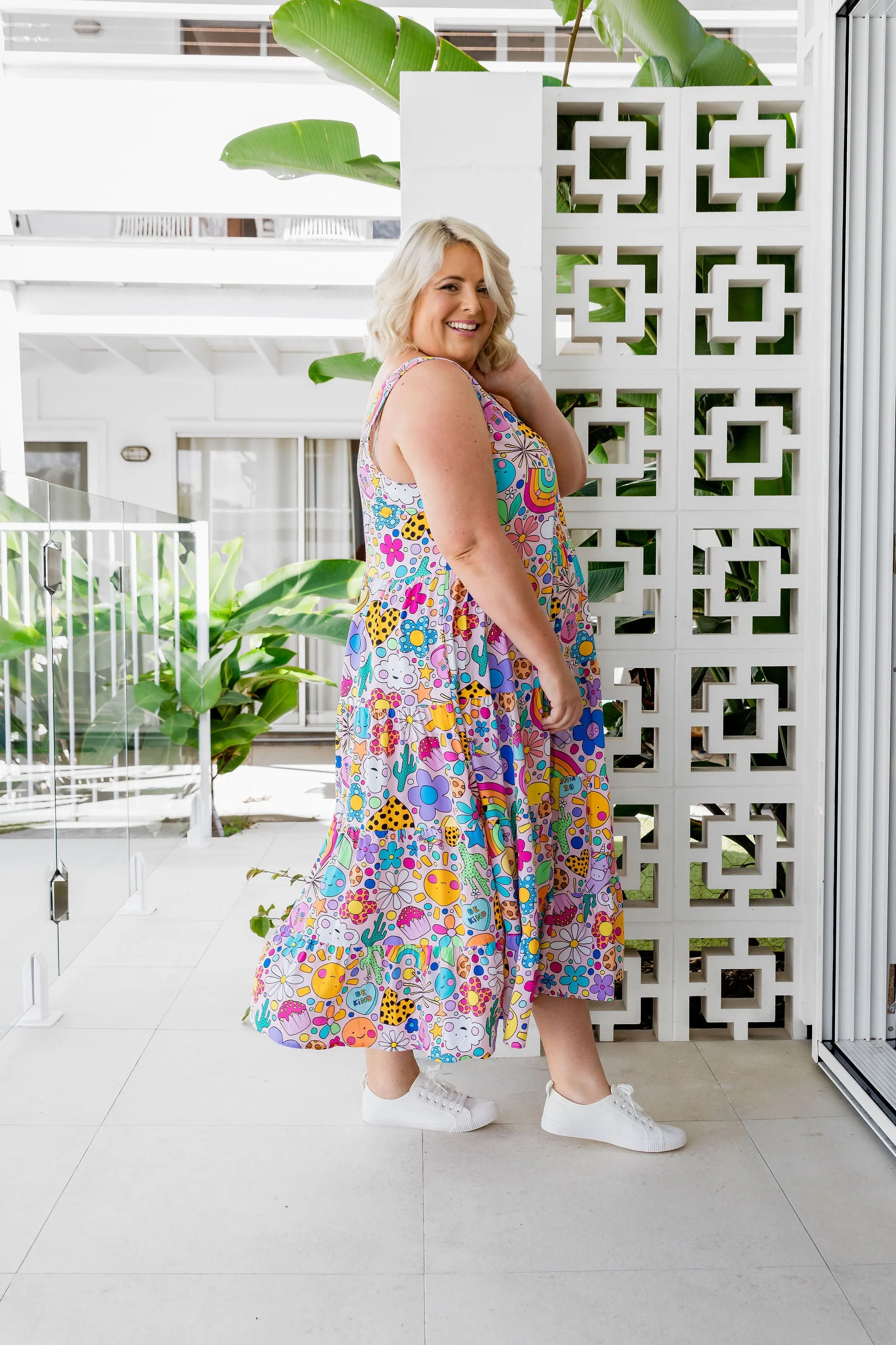 Ronnie Dress in Happy Place by Kasey Rainbow