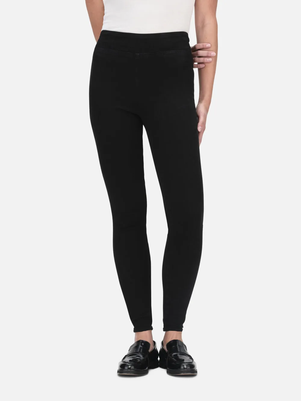 The Jetset Skinny Crop -- Sheen Noir