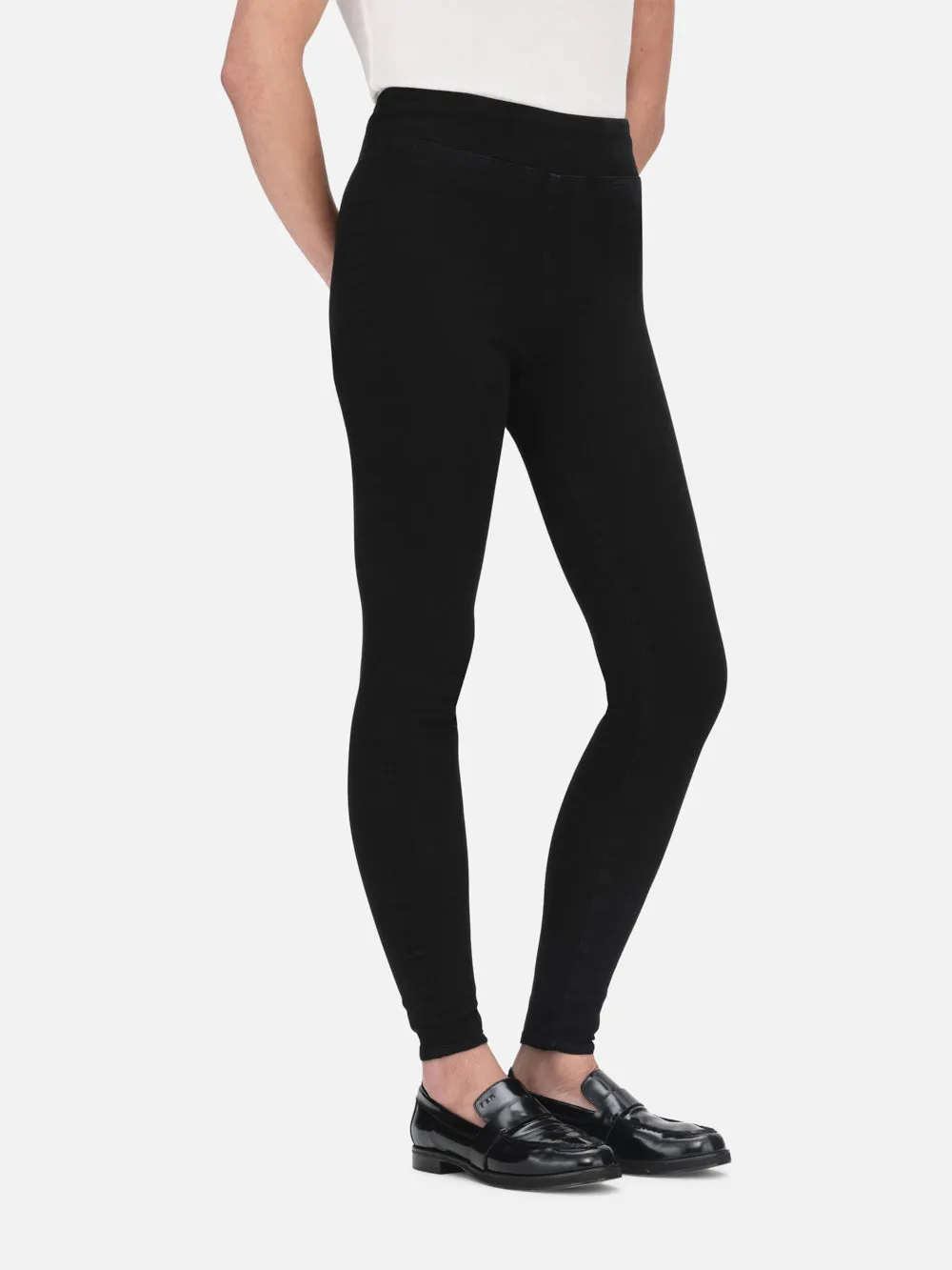 The Jetset Skinny Crop -- Sheen Noir