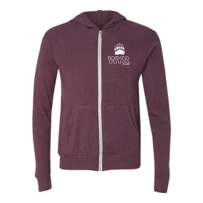 UM Griz Paw Lightweight Full-Zip Hoodie (Unisex)